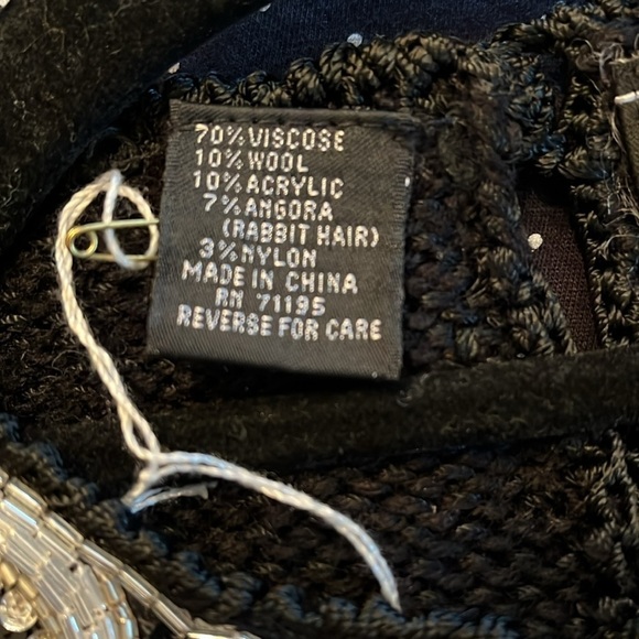 Della Knit VINTAGE sweater Women's Size M wool angora - Picture 12 of 14